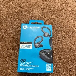 JLab Go Sport Plus True Wireless Earbuds - Black 35+ hours